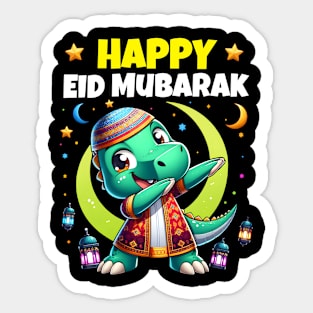 Eid Mubarak Blessed Feast Festival for Muslim Kids Boys Sticker